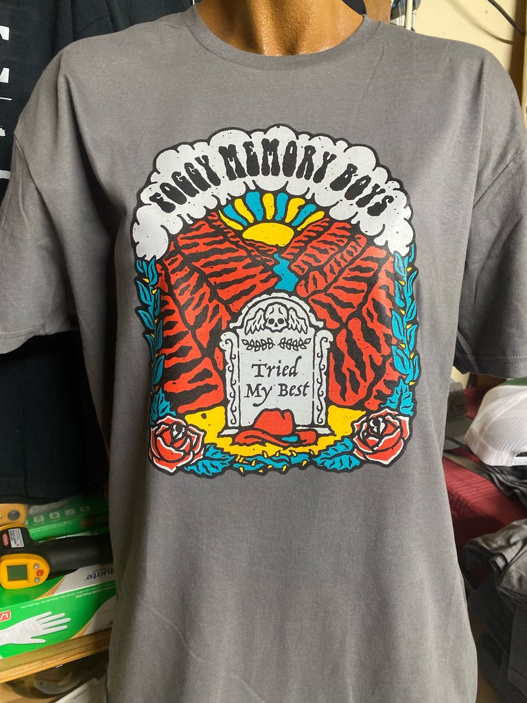 "Gravestone" T-Shirt Men's Grey
