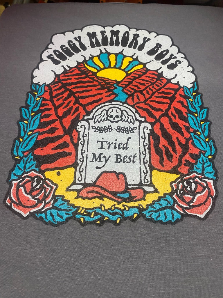 "Gravestone" T-Shirt Men's Grey