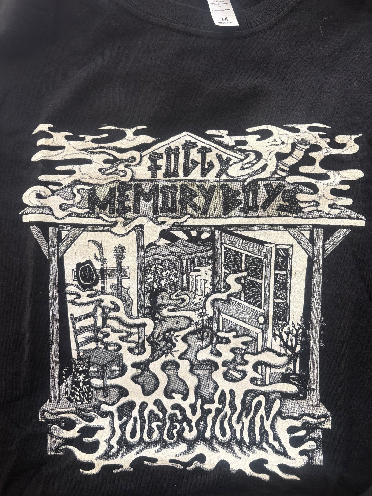 "Foggy Town" T-shirt Women's (Glow in the Dark design)