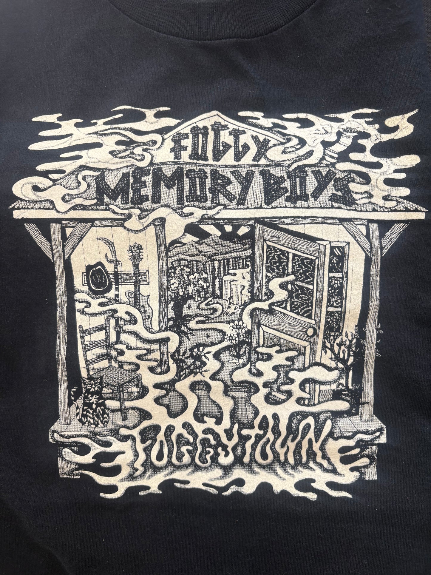 "Foggy Town" T-shirt  Men's  (Glow in the Dark design)