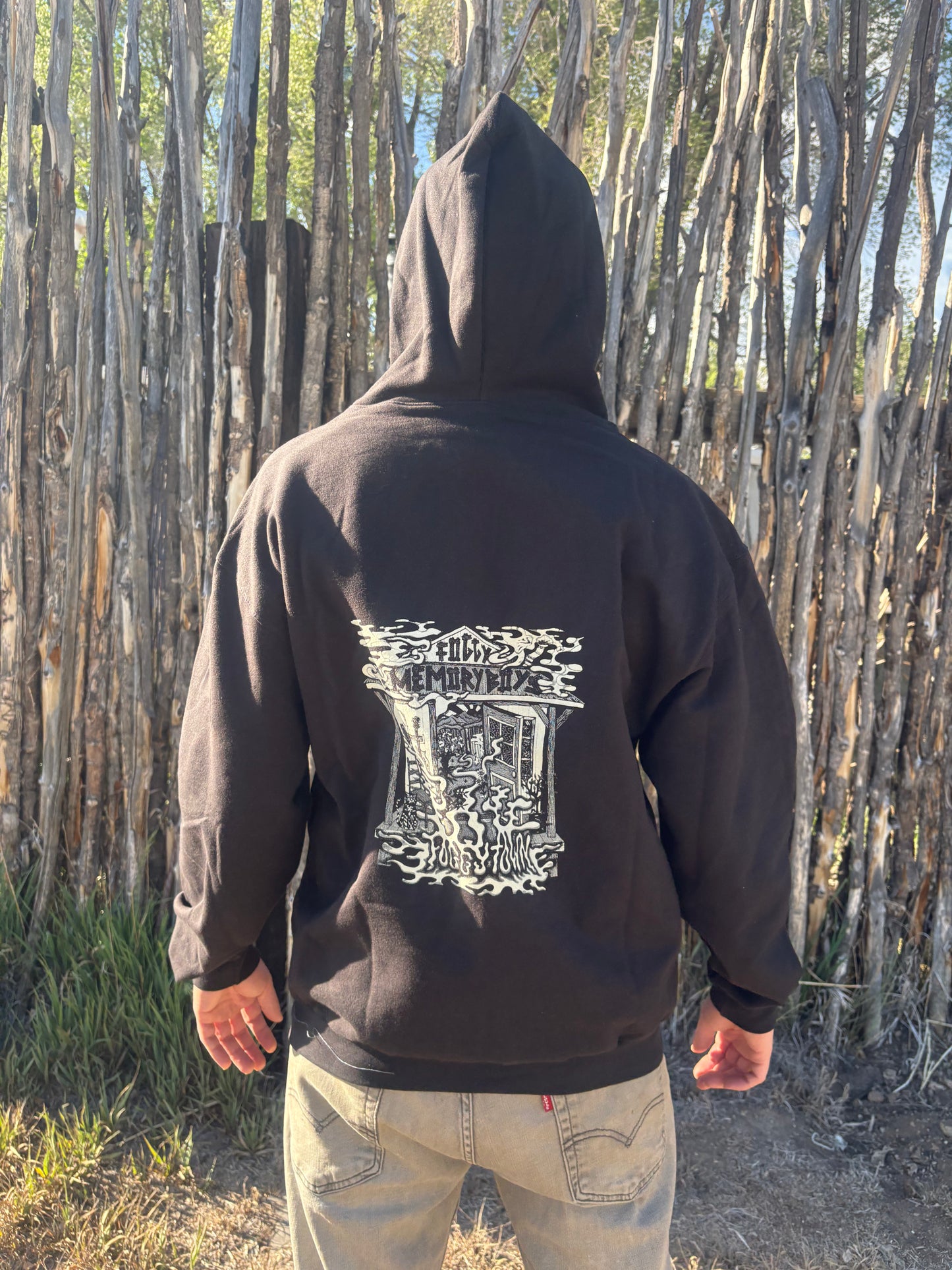 "foggy Town" Zip-Up Hoodie